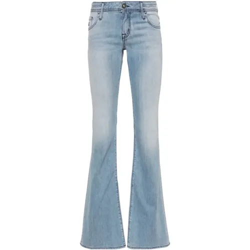 Blaue Gewaschene Denim Bootcut Jeans , Damen, Größe: W29 - Jacob Cohën - Modalova