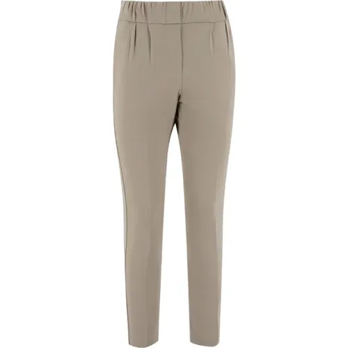 Womens Clothing Trousers Taupe Aw23 , female, Sizes: XL - Le Tricot Perugia - Modalova