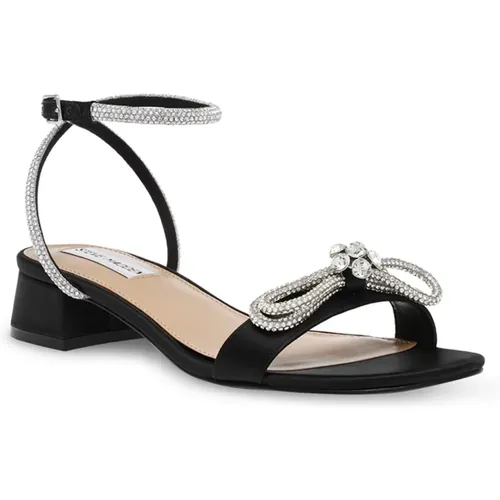 Schwarze flache Sandalen für modebewusste Frauen , Damen, Größe: 36 EU - Steve Madden - Modalova