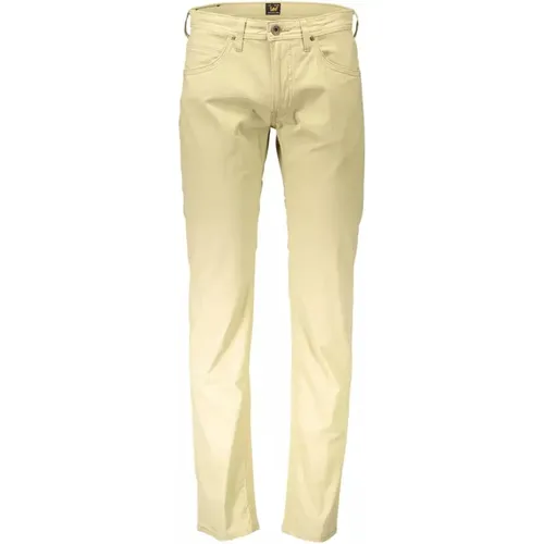 Cotton Straight Trousers , male, Sizes: W31 - Lee - Modalova