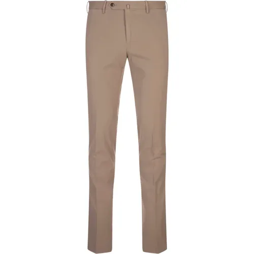 Slim Fit Beige Baumwollhose , Herren, Größe: 3XL - PT Torino - Modalova