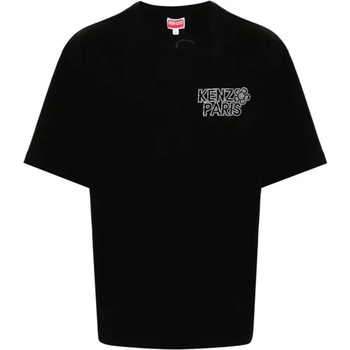 Schwarzes T-Shirt mit Constellation-Logo , Herren, Größe: M - Kenzo - Modalova