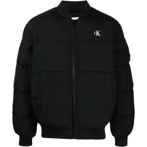 Commercial bomber jacket , male, Sizes: L, M - Calvin Klein Jeans - Modalova