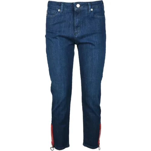 Stylische Jeans mit Baumwolle und Elastan , Damen, Größe: W26 - Love Moschino - Modalova