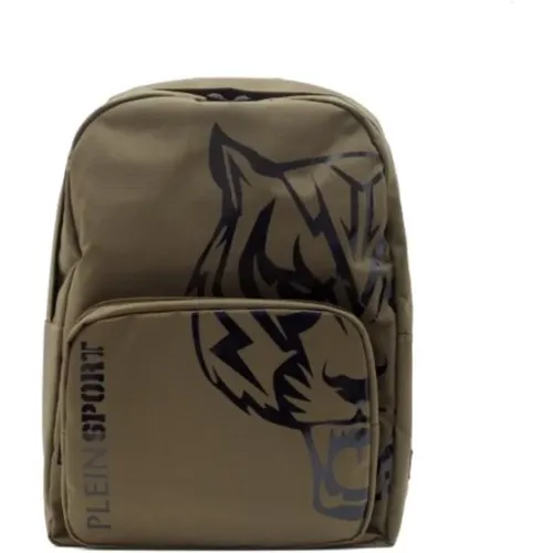Tiger Print Backpack , male, Sizes: ONE SIZE - Plein Sport - Modalova