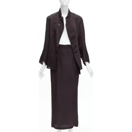 Pre-owned Seide dresses - Yohji Yamamoto Pre-owned - Modalova