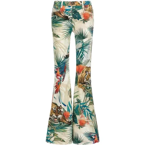 Multicolour Trousers Stylish Fashion , female, Sizes: M - Roberto Cavalli - Modalova