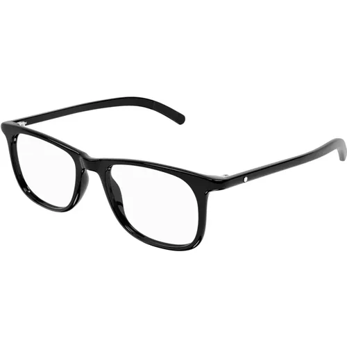 Stilvolle Brille in Schwarz , Herren, Größe: 52 MM - Montblanc - Modalova