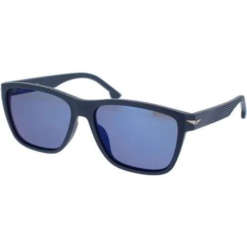 Square Style Sunglasses Tailwind 3 Splb38E 6Qsp Polarized , male, Sizes: 56 MM - Police - Modalova