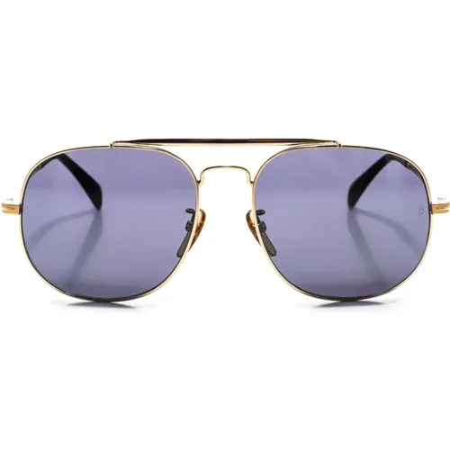 Quadratische Metallsonnenbrille,Quadratische Metallsonnenbrille 7004S - Eyewear by David Beckham - Modalova