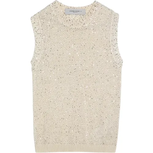 Stylisches Tanktop für Frauen , Damen, Größe: M - Golden Goose - Modalova