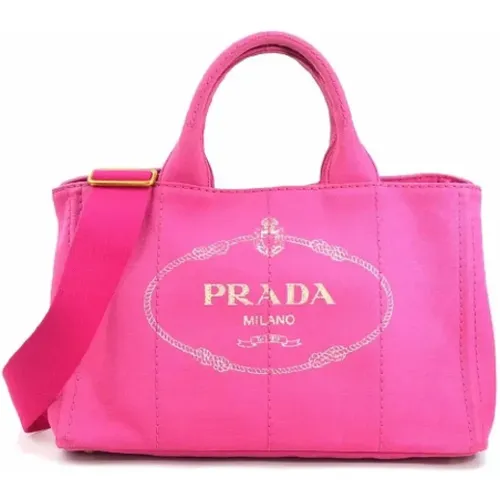 Pre-owned Canvas prada-bags , female, Sizes: ONE SIZE - Prada Vintage - Modalova