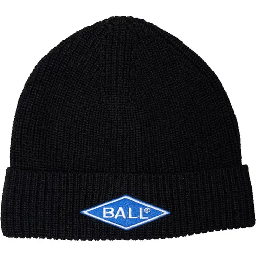 Coole Bestickte Beanie Accessoire Schwarz - Ball - Modalova