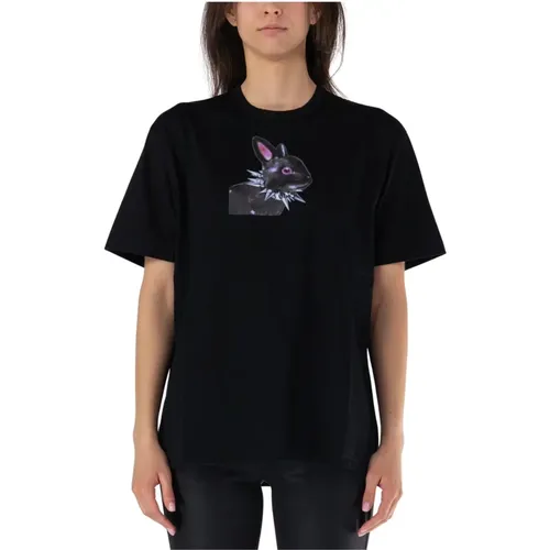 T-Shirt mit Frontdruck Rundhals , Damen, Größe: M - Junya Watanabe - Modalova