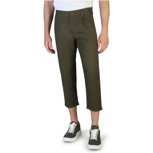 Mens Regular Fit Cotton Trousers , male, Sizes: W27 - Tommy Hilfiger - Modalova