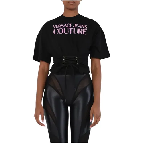 T-Shirts , Damen, Größe: M - Versace Jeans Couture - Modalova