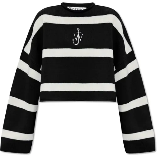Wool sweater with logo , female, Sizes: 2XS, XS, S - JW Anderson - Modalova