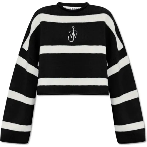 Wollpullover mit Logo , Damen, Größe: M - JW Anderson - Modalova