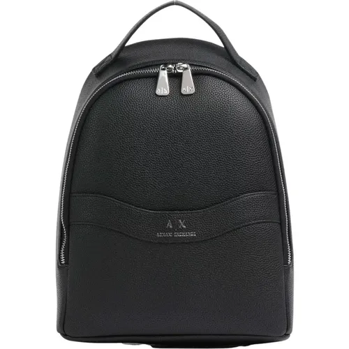 Schwarzer Rucksack mit verstellbaren Trägern - Armani Exchange - Modalova