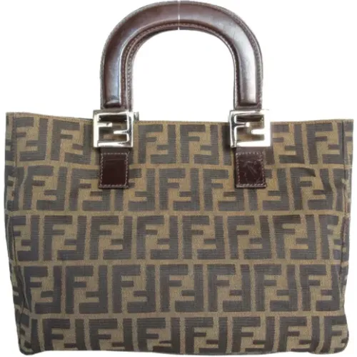 Pre-owned Canvas handbags , female, Sizes: ONE SIZE - Fendi Vintage - Modalova