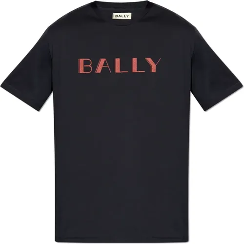 T-Shirt mit bedrucktem Logo , Herren, Größe: M - Bally - Modalova