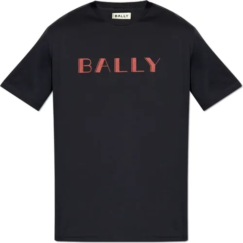 T-Shirt mit bedrucktem Logo , Herren, Größe: S - Bally - Modalova