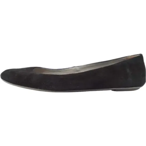 Pre-owned Suede flats , female, Sizes: 6 1/2 UK - Sergio Rossi Pre-owned - Modalova