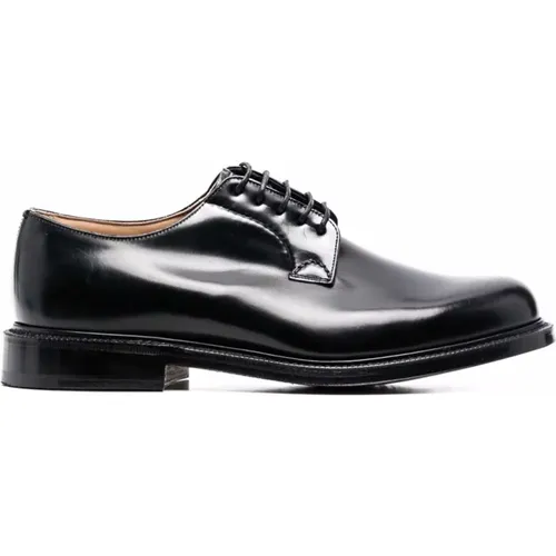 Brushed Leather Derby Shoes , male, Sizes: 6 UK, 7 1/2 UK, 7 UK, 11 UK - Church's - Modalova