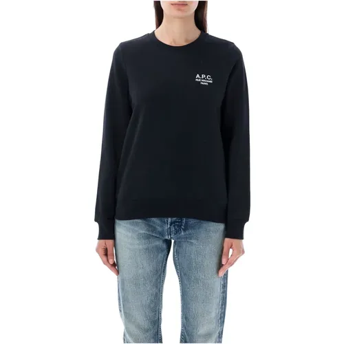 Schwarzer Rundhalsausschnitt Pullover , Damen, Größe: S - A.P.C. - Modalova