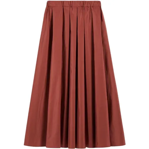 A-Line Taffeta Maxi Skirt , female, Sizes: 2XS - Max Mara - Modalova