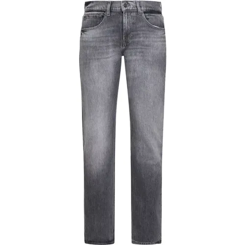 Graue Denim Jeans , Herren, Größe: W30 - 7 For All Mankind - Modalova