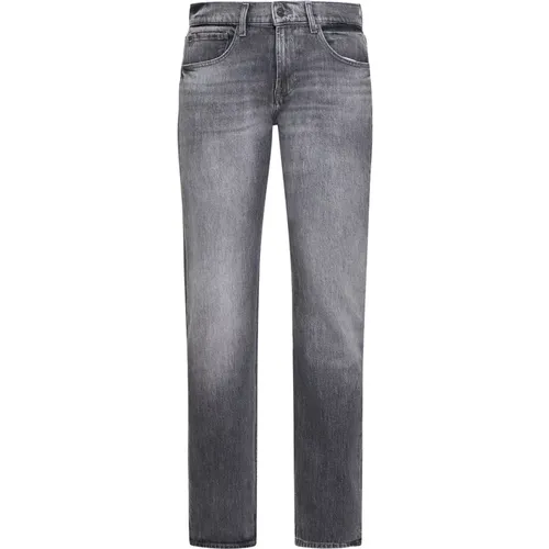 Graue Denim Jeans , Herren, Größe: W34 - 7 For All Mankind - Modalova