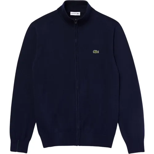 Zip Cotton Pullover Stylish Design , male, Sizes: M, S - Lacoste - Modalova