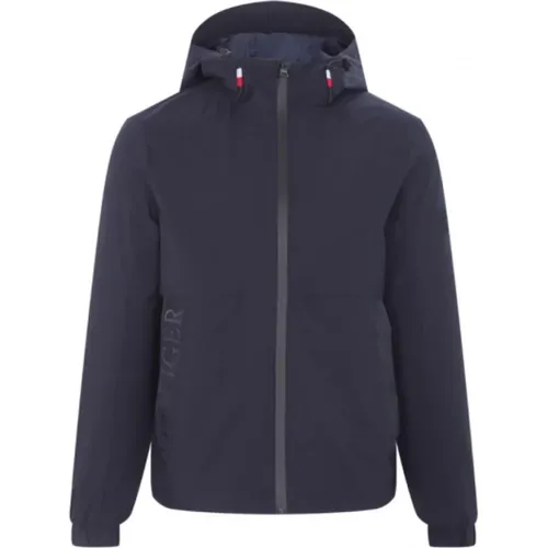 Adjustable Hooded Jacket in Polyester - Desert Sky , male, Sizes: S, M, XL - Tommy Hilfiger - Modalova