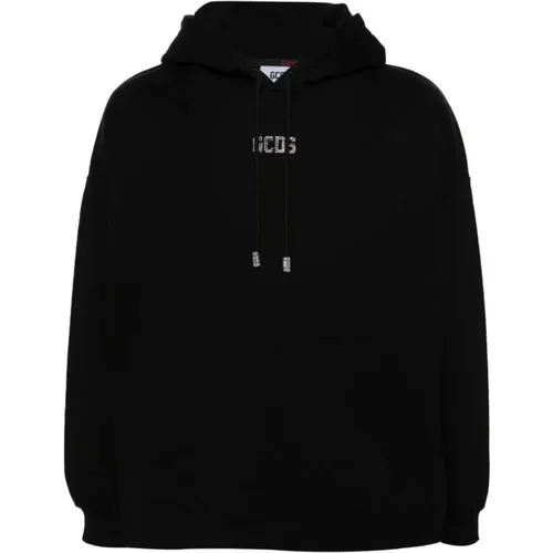 Bling Logo Hoodie Schwarz GCDS - GCDS - Modalova