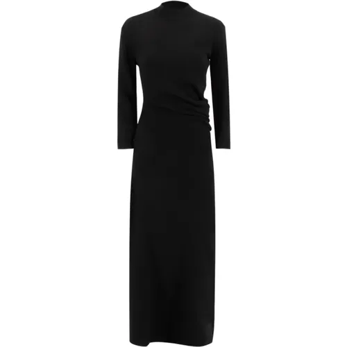 Schwarzes Kaschmirkleid Essentielle Silhouette - Loro Piana - Modalova