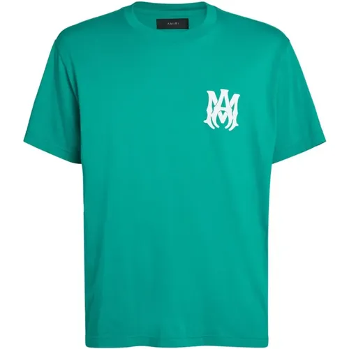 Grünes Logo T-Shirt - 3D Rundhals , Herren, Größe: 2XL - Amiri - Modalova