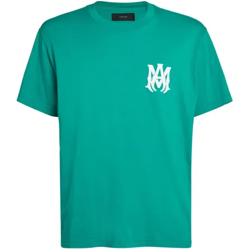 Grünes Logo T-Shirt - 3D Rundhals - Amiri - Modalova
