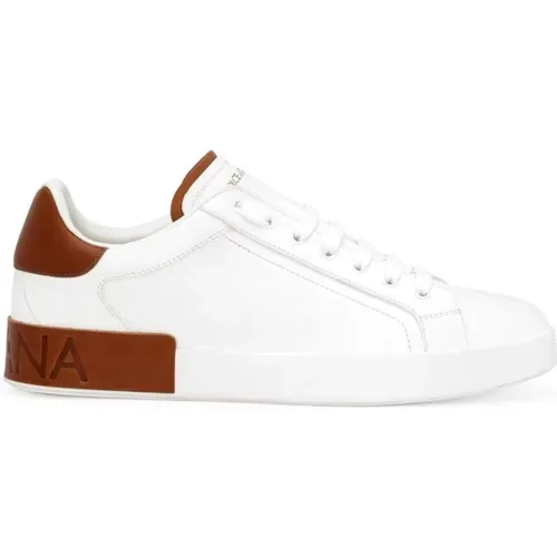 Weiße Sneakers , Herren, Größe: 41 EU - Dolce & Gabbana - Modalova