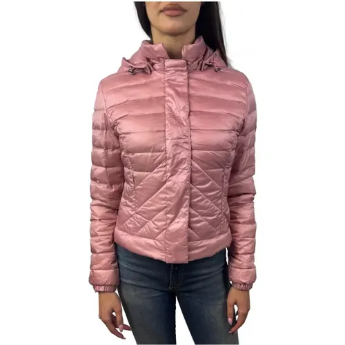 Rosa Jacke mit abnehmbarer Kapuze - 19v69 Italia - Modalova