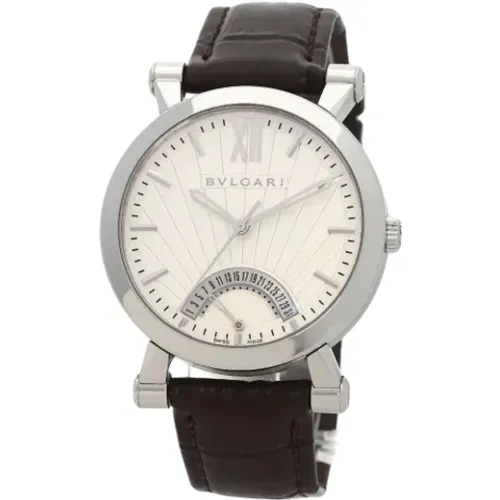 Pre-owned Stainless Steel watches , male, Sizes: ONE SIZE - Bvlgari Vintage - Modalova