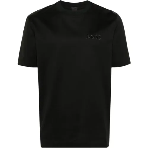 Embroidered Crewneck T-Shirt , male, Sizes: XL, M - Hugo Boss - Modalova
