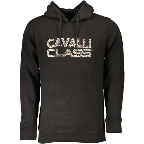 Hooded Sweatshirt with Logo Print , male, Sizes: S - Cavalli Class - Modalova