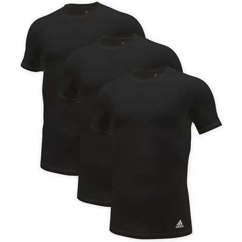 Kurzarm Rundhals T-Shirt 3er Pack - Adidas - Modalova