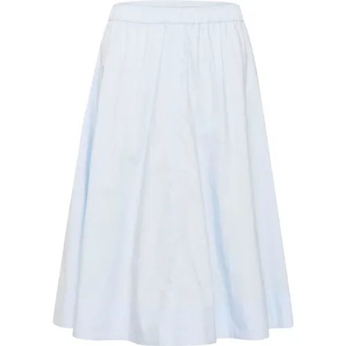 Cotton A-Line Skirt Heather , female, Sizes: L - Part Two - Modalova