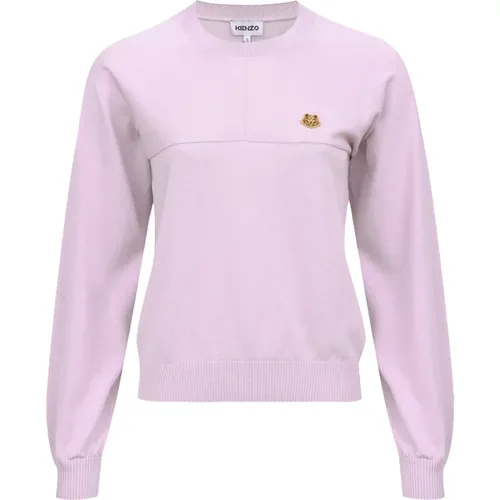 Logo Tiger Patch Sweater , female, Sizes: XS - Kenzo - Modalova