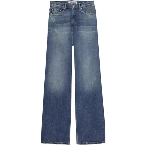 Weite Jeans für Damen - Dunkles Denim - Tommy Hilfiger - Modalova