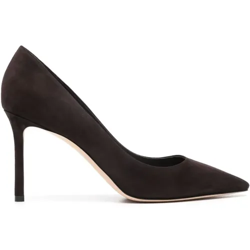 Suede Pointed Heel Pumps , female, Sizes: 3 UK, 5 UK, 7 UK, 6 UK, 4 1/2 UK, 4 UK - Jimmy Choo - Modalova