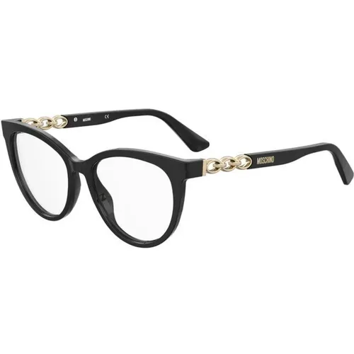 Stilvolle Brille in Schwarz , Damen, Größe: 52 MM - Moschino - Modalova