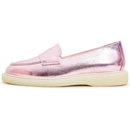 Metallic Loafers mit Chunky Sole , Damen, Größe: 38 EU - Cesare Gaspari - Modalova